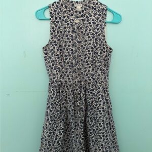 J. Crew Kids Sleeveless Dress - Navy and White